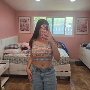 🎀 Multi-Way Knit Crop Top (Size S – SHEIN)